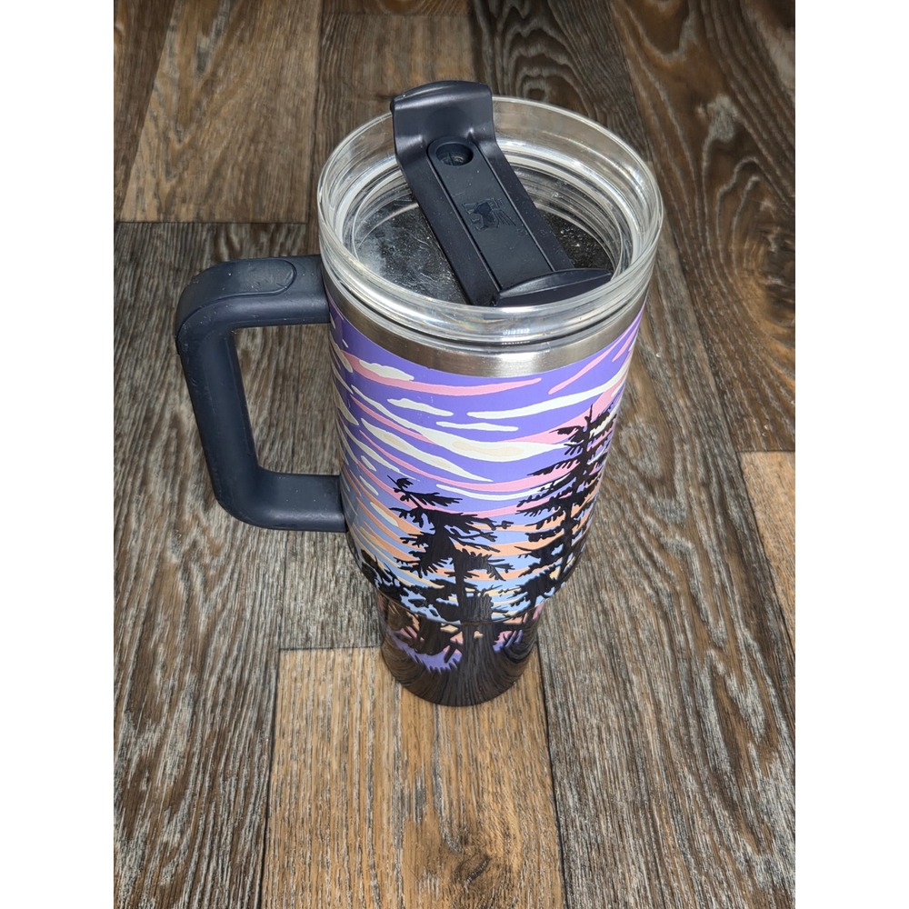 Stanley 40oz Quencher H2.0 FlowState Tumbler Always With Honor Sunset Forest - Picture 2 of 5